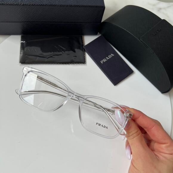 NEW Prada PR14WVF Frames in Crystal Transparent - Picture 4 of 11